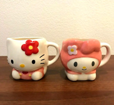 My Melody Hello Kitty Mug Cup Set Harmony Land Limited Sanrio Puroland JAPAN picture