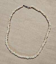 Vintage Puka Shell Necklace 18” Long With Hook & Eye Closure 30 Grams picture