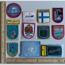 10 Travel Patches: United Nations, Fiji, New Zealand, Ireland, Finland, Bermuda picture
