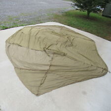 US WWII GI Mosquito net for cot Original Khaki Nice 43' date and tag  (NT1) picture