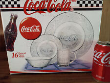 Vintage Collector's Coke / Coca-Cola Glass Dinner Dish Set picture