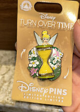 Disney Parks 2023 Turn Over Time Peter Pan Tinker Bell Moving Hourglass LE Pin picture