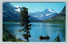 Glacier National Park MT, Swiftcurrent Lake, Chrome Montana c1960 Postcard picture