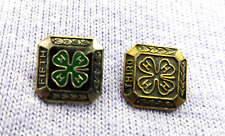 Vintage~~ Lot of 2~~4-H Lapel Pins~(1) Sterling 925 Fifth~(1) Gold Tone Third picture