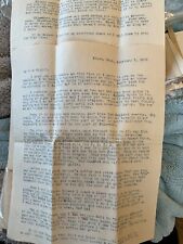 1919 Letter WWI Spanish Flu Cleopatra Movie Meeting Field Artillerary Soldiers picture