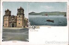Peru Puno Cathedral and Bay Postcard Vintage Post Card picture