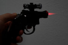 2 PACK 357 Magnum Gun Revolver Shaped Jet Torch Lighter with USA Legal Red Laser picture