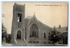 c1910 English Lutheran Church Chapel Exterior Joliet Illinois Vintage Postcard picture