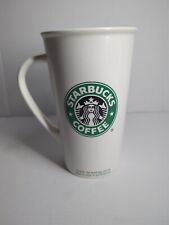 Starbucks 2005 Mug Tall White Ceramic Coffee Cup with Mermaid Logo  picture