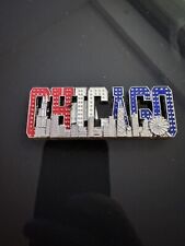 Chicago The Windy City Skyline Metal Fridge Magnet picture