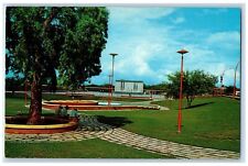 c1960's Beautiful Park With Electric Lighted Fountain Laredo Texas TX Postcard picture