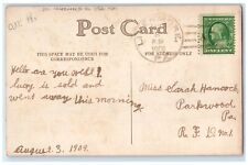 1909 Greetings Deer Livermore Pennsylvania PA DPO 1828-1950 Antique Postcard picture