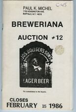 1986 Paul Michel Breweriana Auction # 12 Catalog W/Prices Booklet  picture
