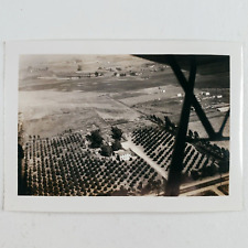 Westminster California Ranch Aerial Photo 1940s Airplane Vintage Snapshot A1495 picture
