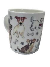 Roy Kirkham Fine Bone China Mug Dogs Galore Terrier Shepherd Dalmation 14 oz. picture