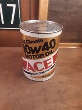 Vintage Full ACE HARDWARE All Climate Motor Oil One Quart cardboard Can picture