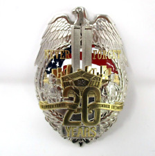 911 Commemorative 20 Years Badge Pin Pendant Never Forget Large September 11 picture