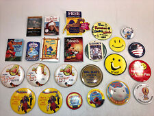 Lot of 23 Walmart Associate Pin Buttons Movie Advertising Disney More 1990s picture