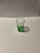 Vintage Green Depression Shot Glass picture