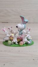 Vintage Peanuts Snoopy Bunny Easter Egg Table Piece Kurt S Adler Centerpiece picture