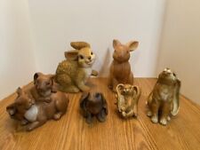 NEW LISTING    UNIQUE Set of 6 Home Decor RABBITS - REDUCED PRICE TO $35 picture