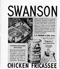 1948 Swanson Chicken Fricassee Vintage Print Ad Anthropomorphic Penny The Hen  picture