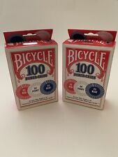 BICYCLE - Poker Chips 100 Count with 3 Colors 200 Poker Chips Lot of 2 boxes NIB picture
