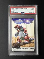 Pokemon Card Groudon The Pokemon Weekly No.30 Japanese Gold Foil Rare PSA 9 picture