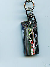 Fordite Key Chain - 35.39mm x 17.33mm x 11.41mm     (2723) picture