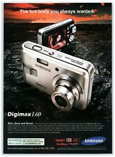 2006 Samsung Print Ad, Digimax L60 Digital Camera Lava Rock Sexy Hot Body Model picture
