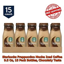 Starbucks Frappuccino Mocha Iced Coffee 9.5 Oz, 15 Pack Bottles, Chocolaty Taste picture