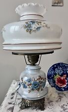 Vint LARGE 23’ Hand Painted Gone With The Wind  3 Way Switch Lamp WORKS GREAT picture