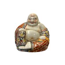 Chinese Canton Mix Ceramic Happy Laughing Buddha Statue ws3253 picture