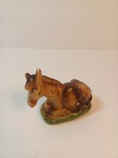 Christmas Nativity Donkey Japan Paper Mache Composite Replacement Vtg NOTE picture