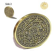 Seal of The Seven Archangels + 72 names of God kabbalah King Solomon Coin seal picture