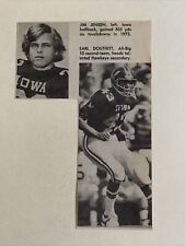Jim Jensen Earl Douthitt Iowa Hawkeyes 1974 S&S Football Pictorial CO Panel picture