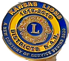 Lions International 2019 Kansas Lions Dist. K.A.N. Lapel Pin picture