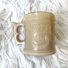 Vintage Whataburger Buffalo Nickel Coffee Cup Mug Butterscotch Glass picture