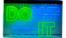 LED Neon Sign DON'T QUIT DO IT Motivational Inspirational Gym Yoga Hangs 12”x8” picture