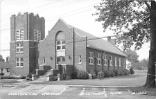 H29/ Blissfield Michigan RPPC Postcard c1940s Evangelical Church  32 picture