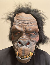 Gorilla Rubber Mask w Black Hair Looks Mean & Scary Totally Cool & Retro picture