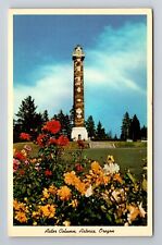 Astoria OR-Oregon, Astor Column, Antique, Vintage Souvenir Postcard picture
