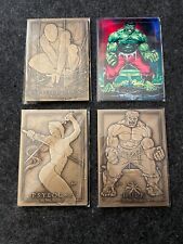 FPG 1992 Marvel Masterpieces Joe Jusko, Hulk, Spider-Man, Psylocke Bronze Cards picture