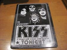1974 KISS Band IN CONCERT Vintage-Look **DECORATIVE REPLICA METAL SIGN** picture