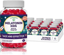 Kids Melatonin Gummies 1mg - Tastiest Proprietary Formula - Non-GMO, Vegan， picture