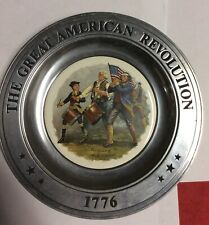 VTG 1975 Pewter Plate “The Great American Revolution 1776”the Spirit Of 76...... picture