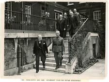 5 August 1940 press photo of Churchill and Sikorski at 10 Downing Street picture