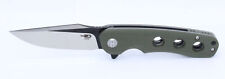 Bestech Arctic Folding Knife Green G10 Handle D2 Plain Edge Satin/BLK BG33B-1 picture