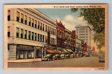 Warren OH-Ohio, North Park Street Looking South Vintage Souvenir Postcard picture