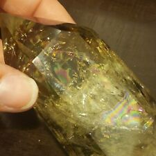 Smoky Citrine with Rainbows Tower Point 3.33in tall, 1.64in x 1.32in 174g picture